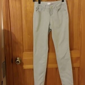 No Boundaries skinny pants very light colored. Also a tad stretchy.